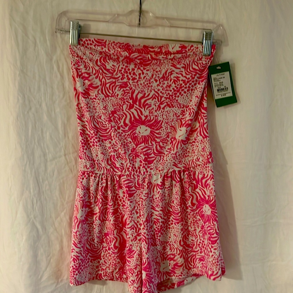 Lily  Pulitzer Women’s XS Pink & White Mini Romper
